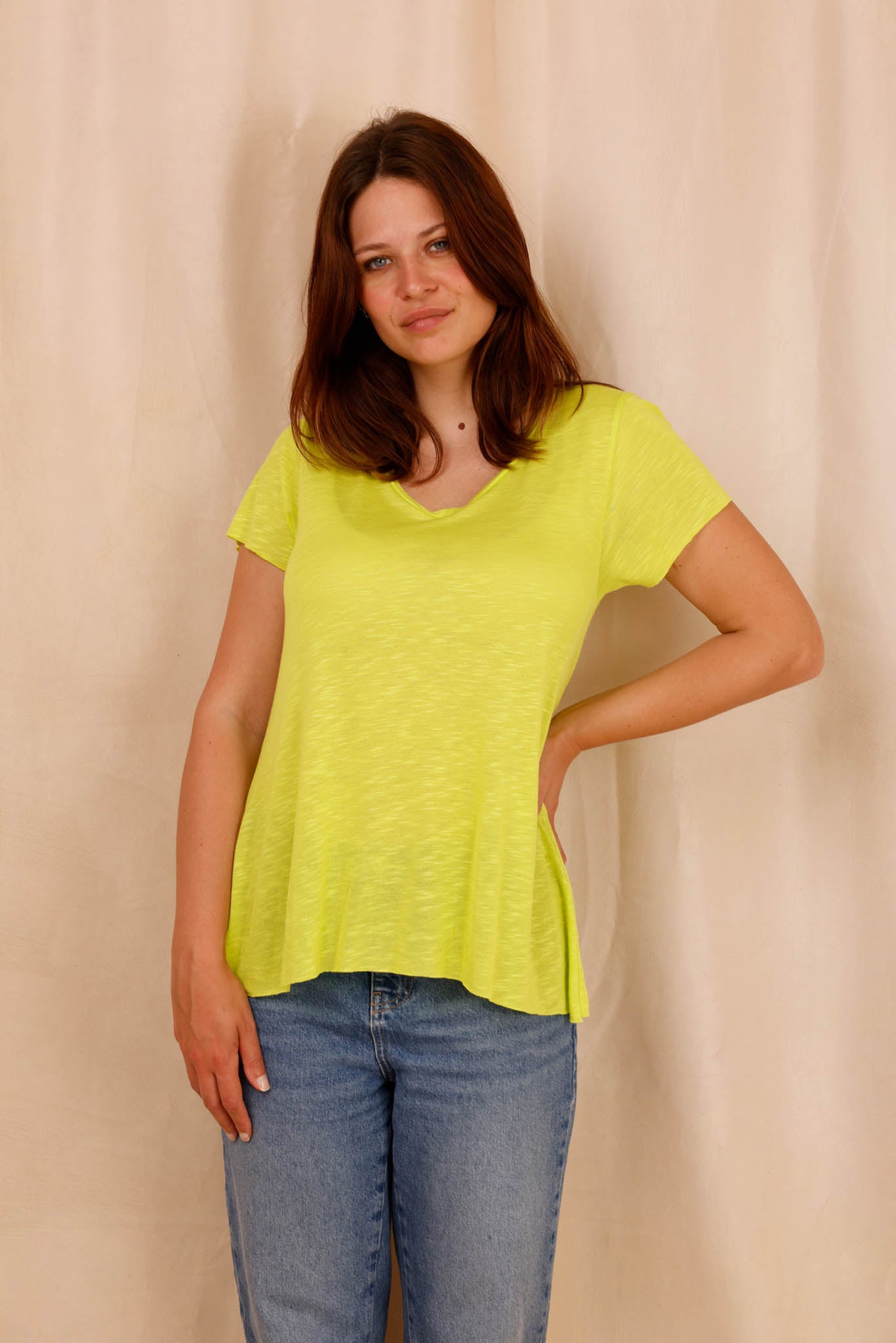 T-shirt MADISON vert - col V