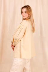 Chemise VAHINA - amande - 100% voile de coton