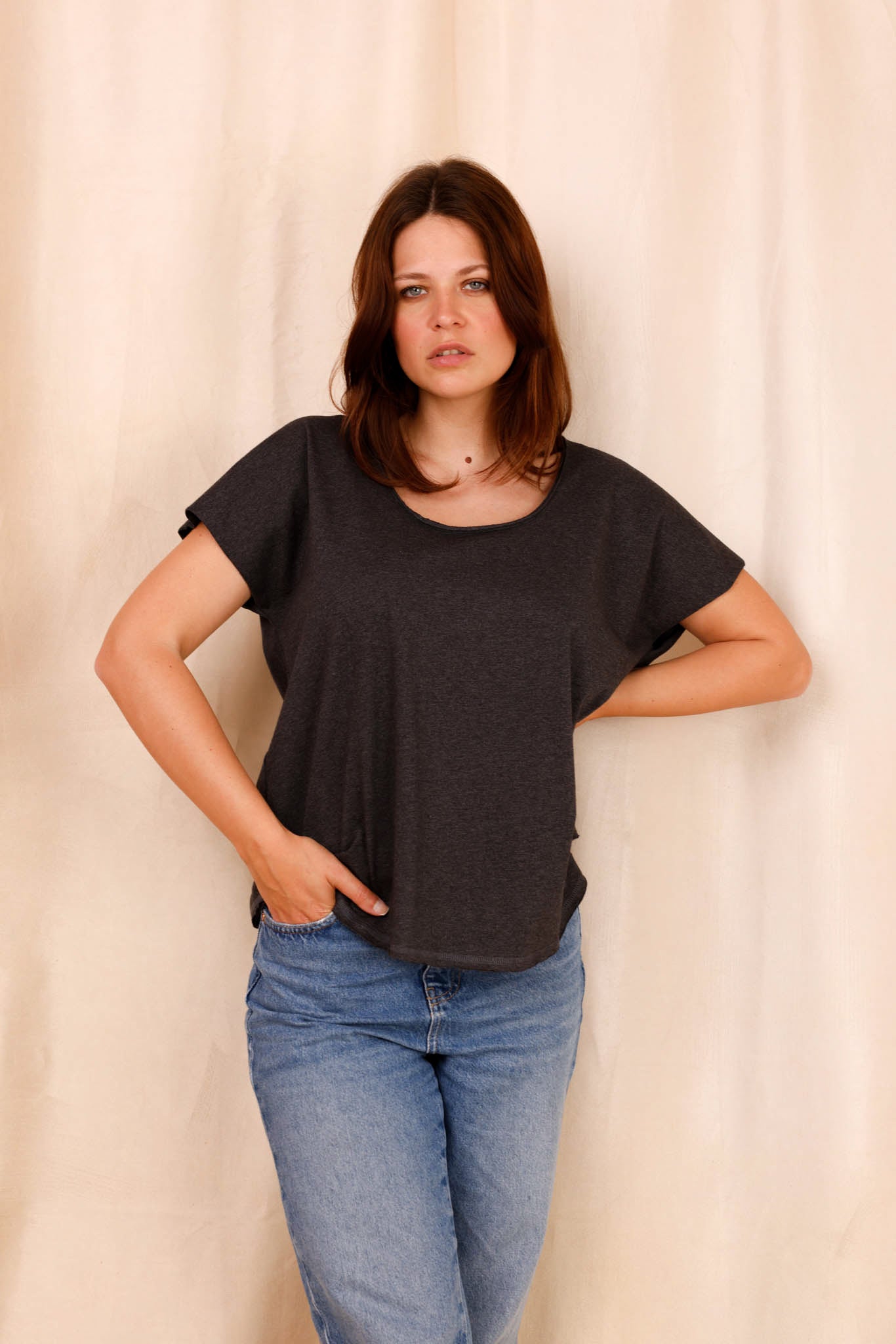 CÔME T-Shirt - Organic Cotton - Gray