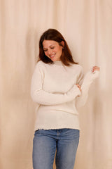 INÈS sweater - Baby Alpaca & virgin wool - Ivory