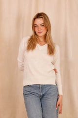 MARIE sweater - Baby Alpaca & virgin wool - Ivory