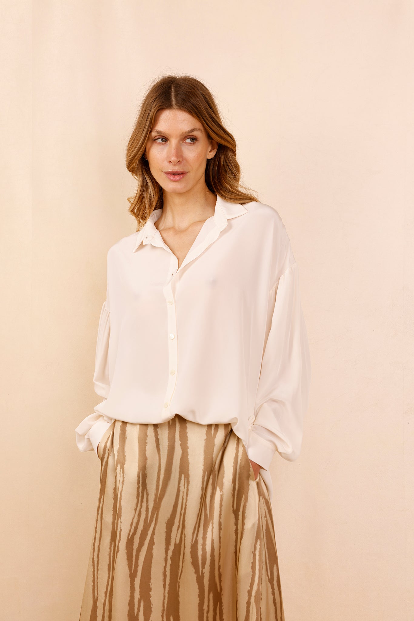 LUCCIANA shirt - 100% Silk