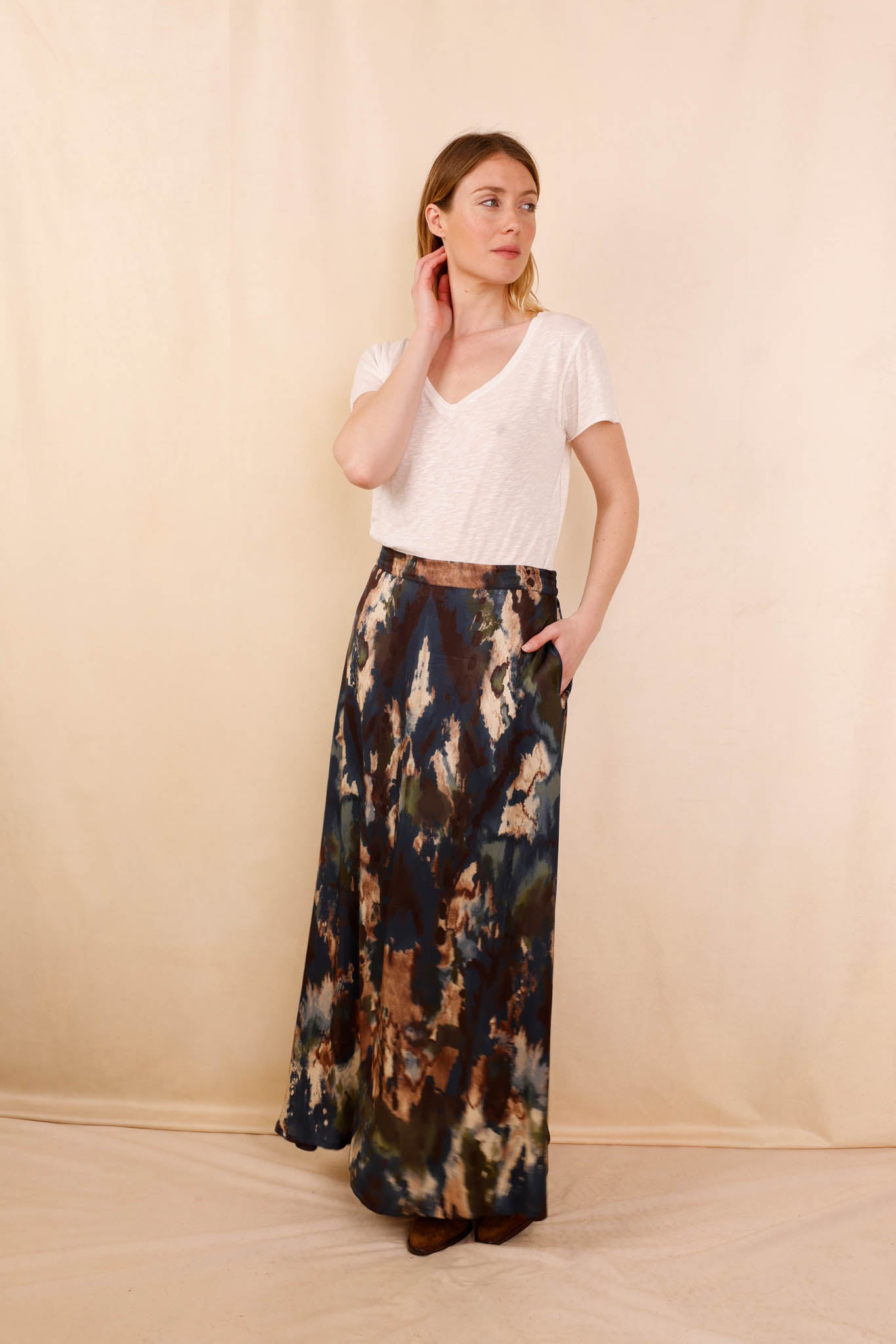 MATHÉA skirt - multicolored - 100% viscose