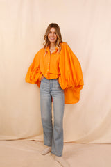 SATCHI shirt - orange - 100% cotton voile