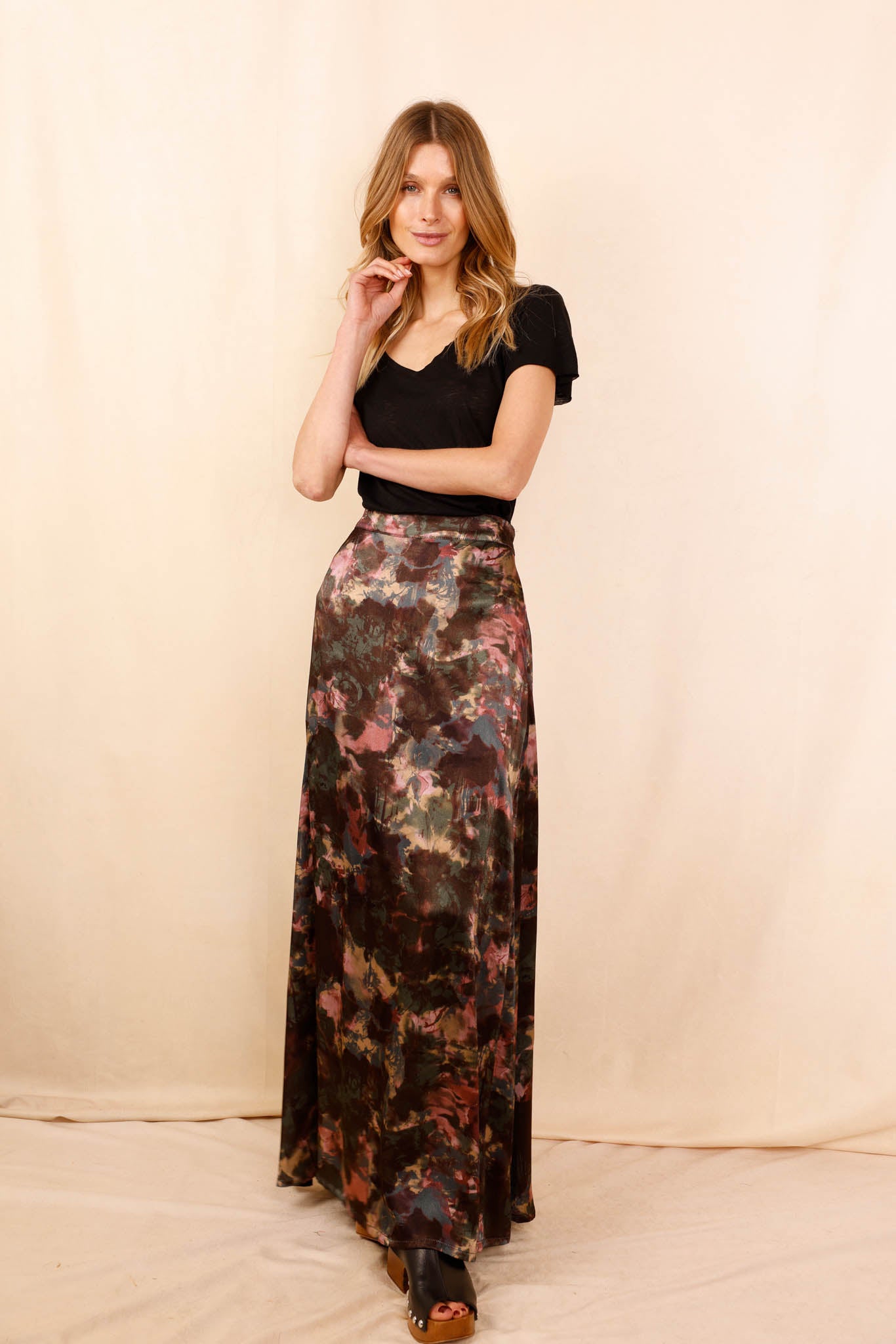 Pink floral Mathéa skirt