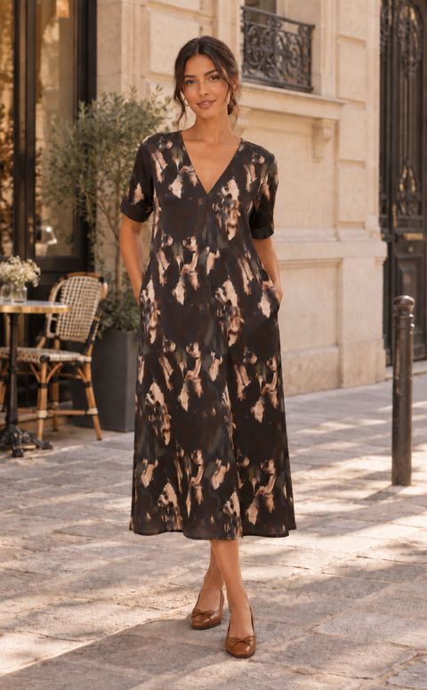 TADASANA Dress Multicolour - Silk