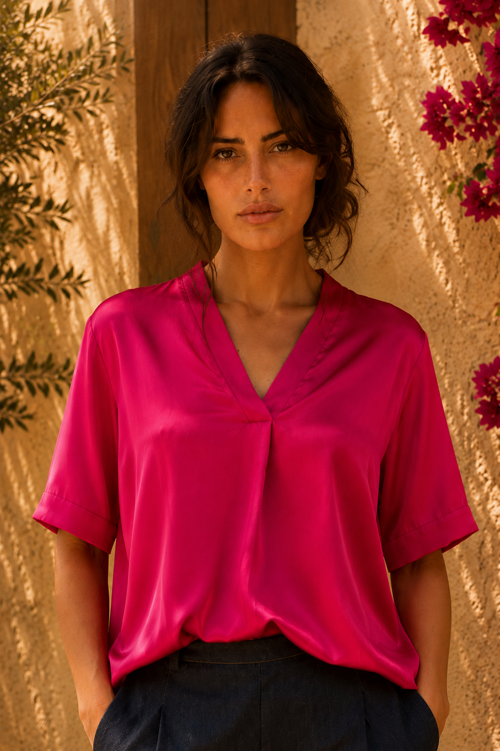 Top NOÉ Fuchsia - Silk