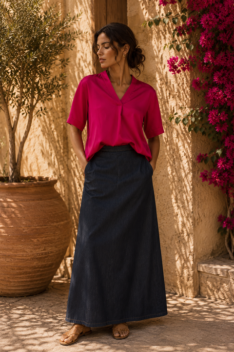 Top NOÉ Fuchsia - Silk