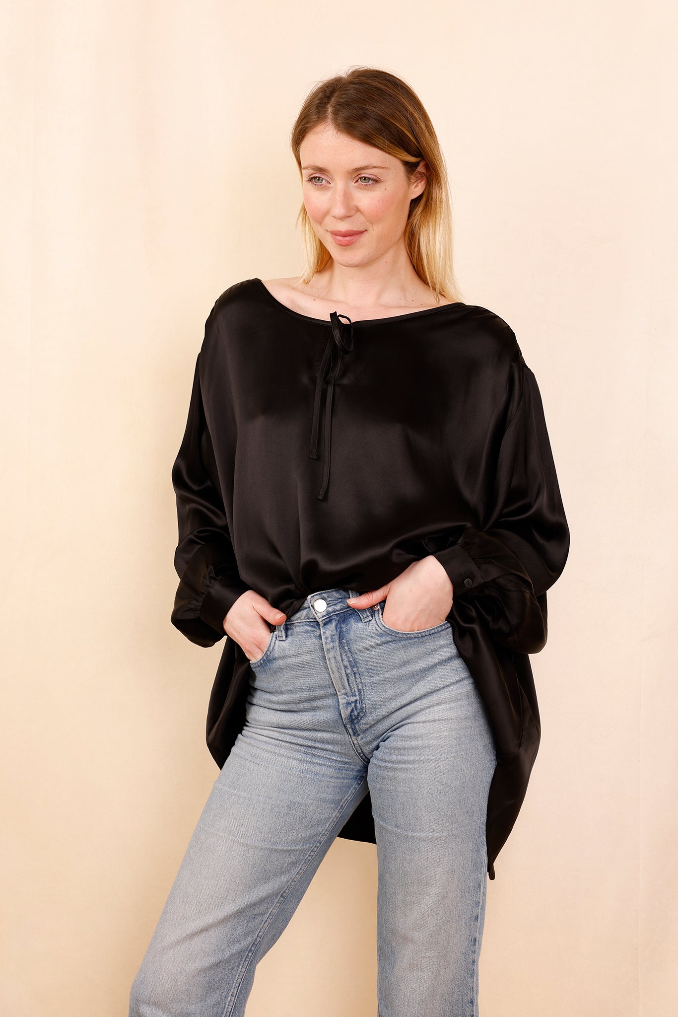 Blouse CALVI noir - HORTENCE