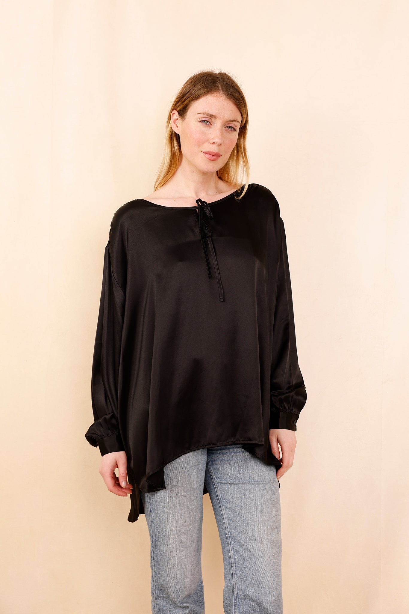 Blouse CALVI noir - HORTENCE