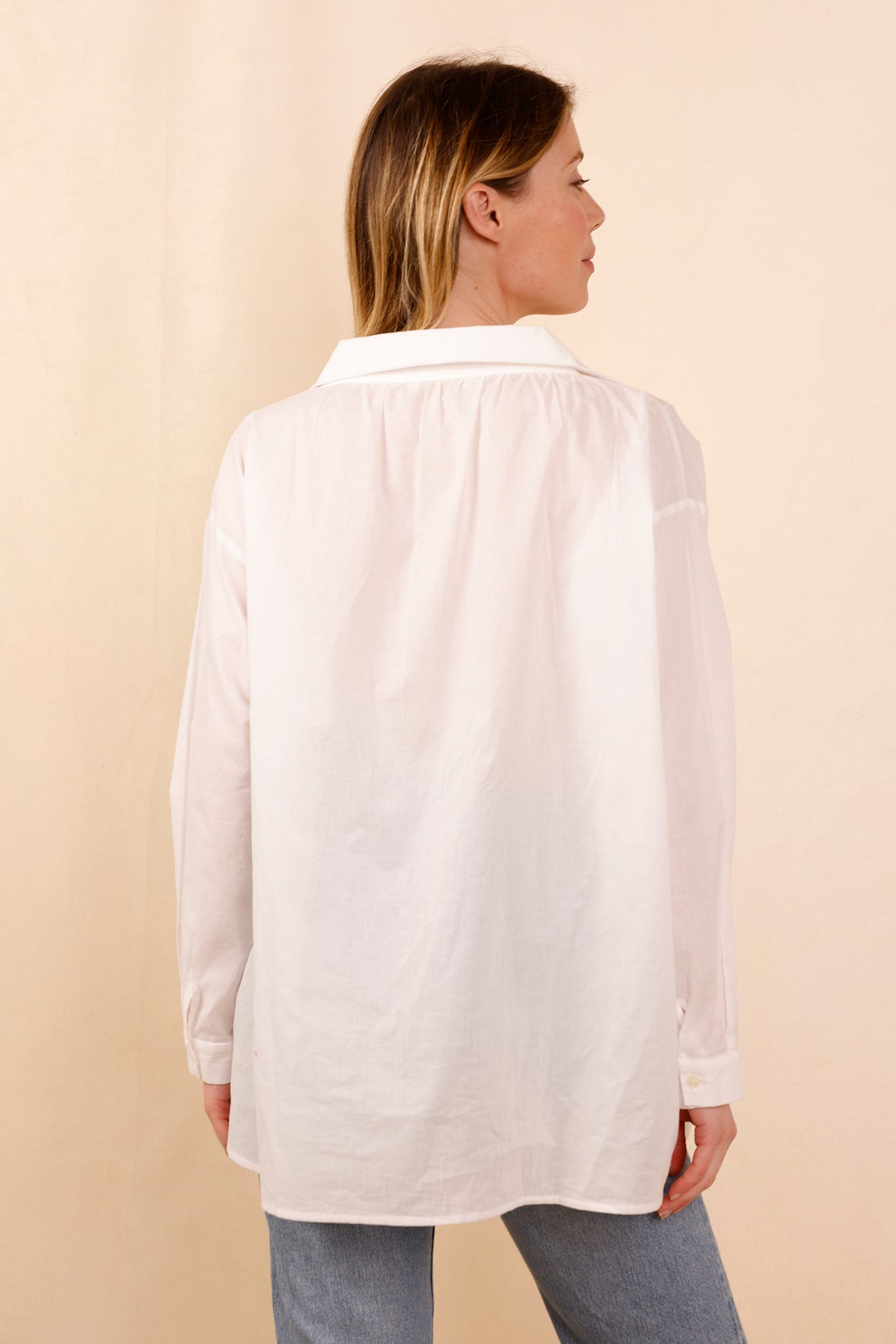 Chemise ASANA blanc - 100% Voile De Coton - HORTENCE