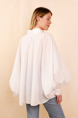 Chemise SATCHI - blanc - 100 % Voile de coton - HORTENCE