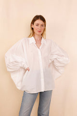 Chemise SATCHI - blanc - 100 % Voile de coton - HORTENCE