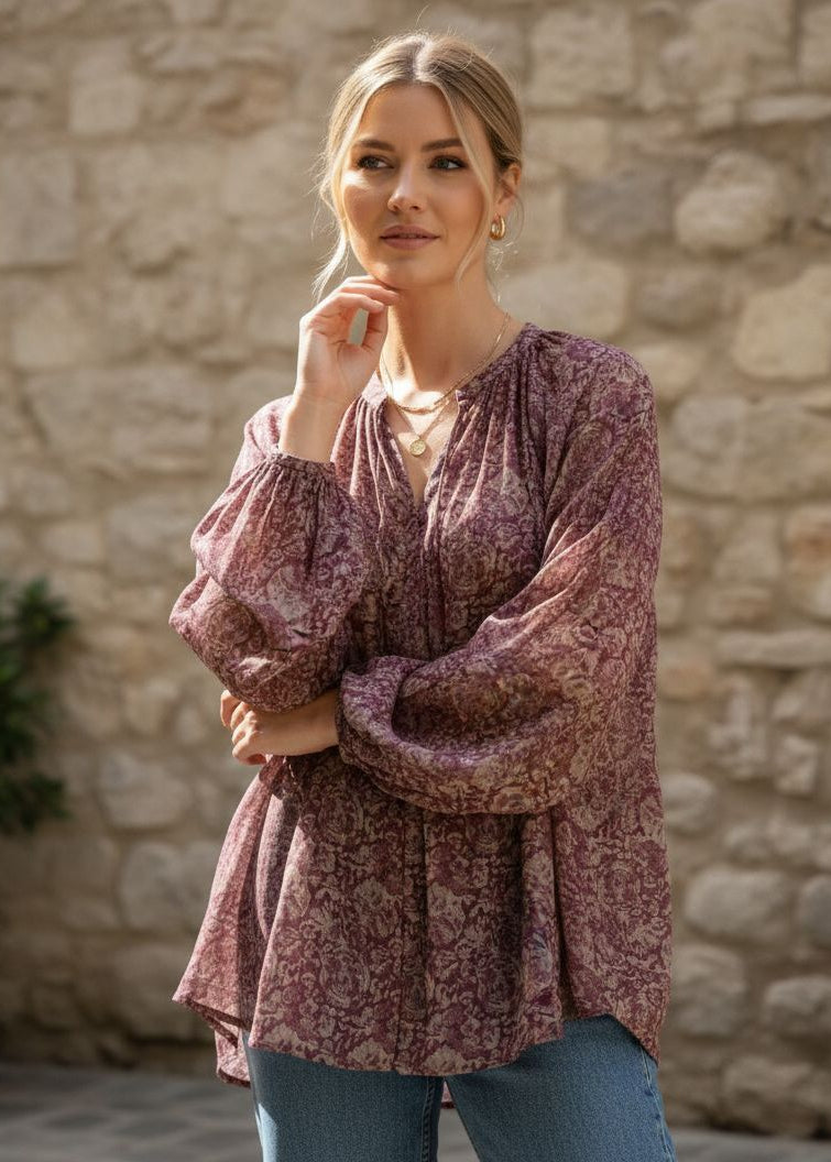 Blouse ANAYA Bordeaux 🆕