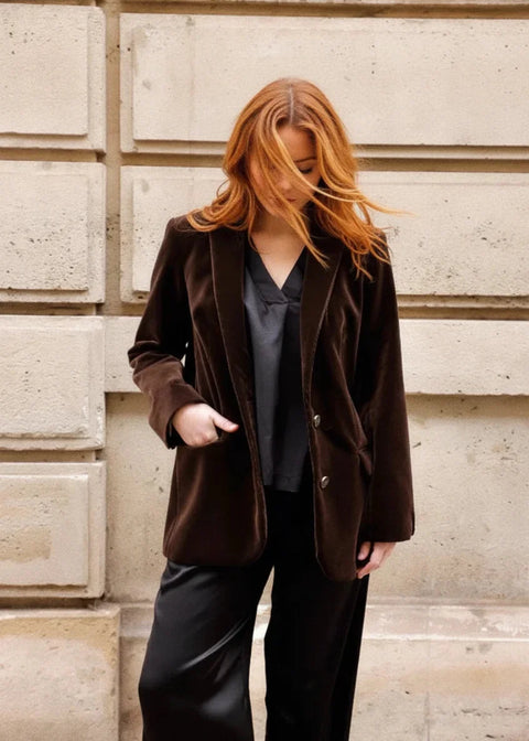 Blazer TOKYO Chocolat - Velour