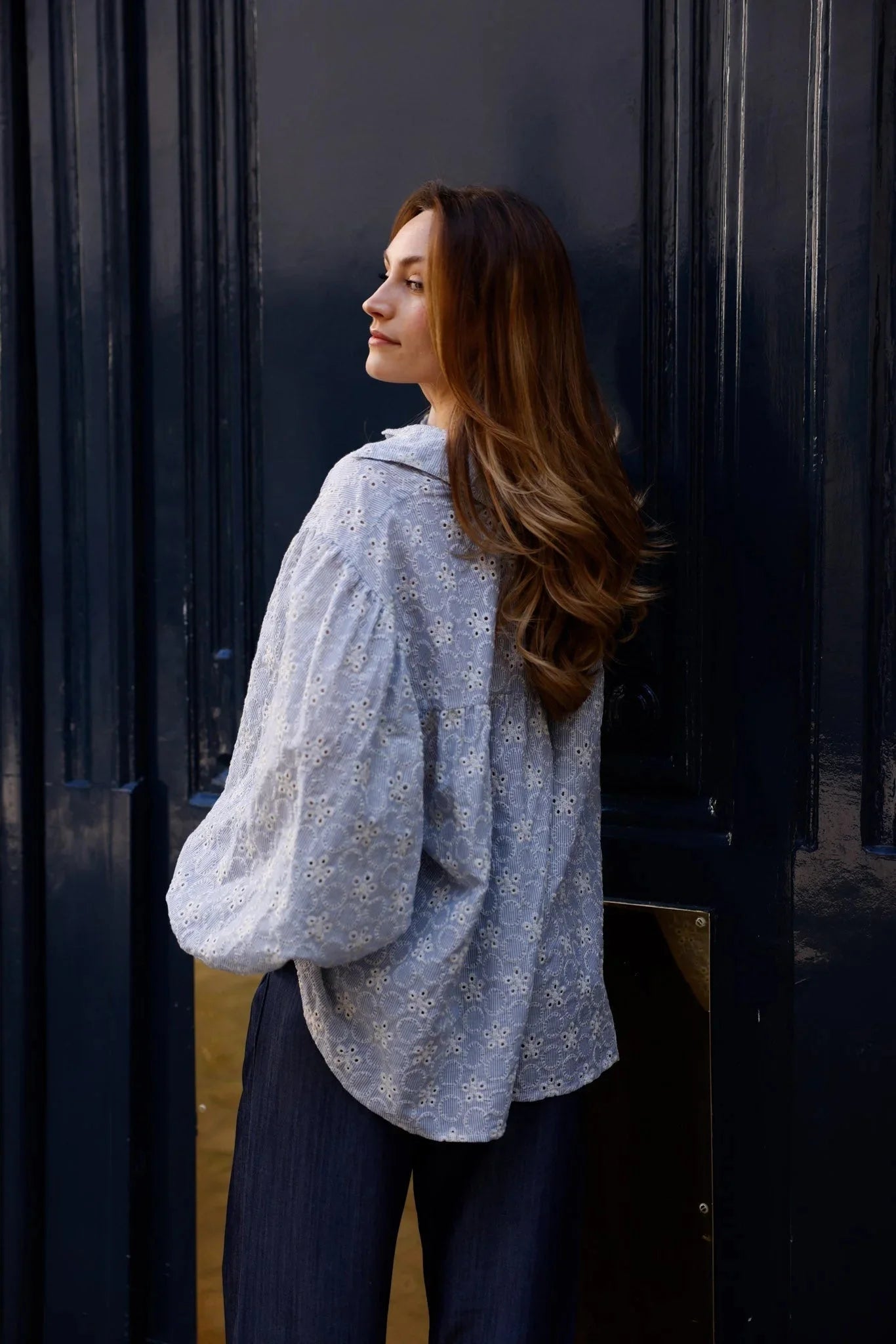 Blouse NATACHA - broderie Bleue 🆕 - HORTENCE