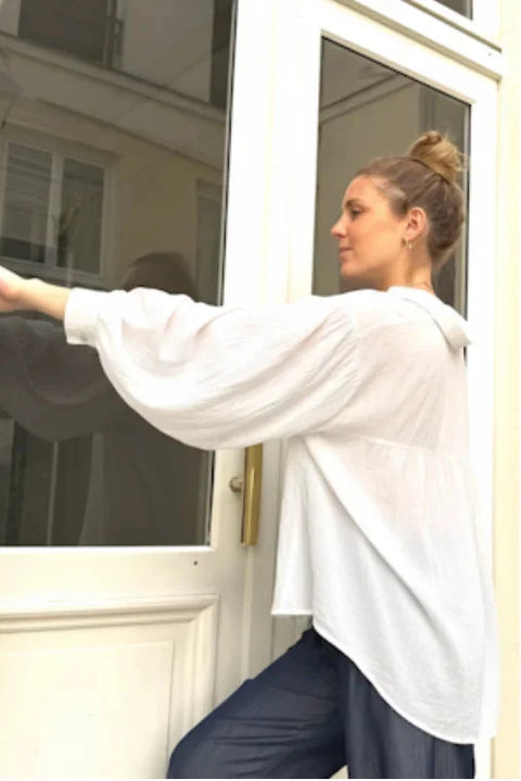 Blouse NATACHA Blanche 100% coton
