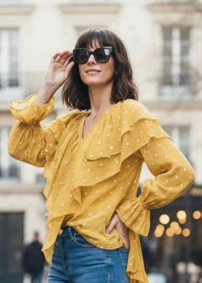 Chemise AMARA Jaune - Coton