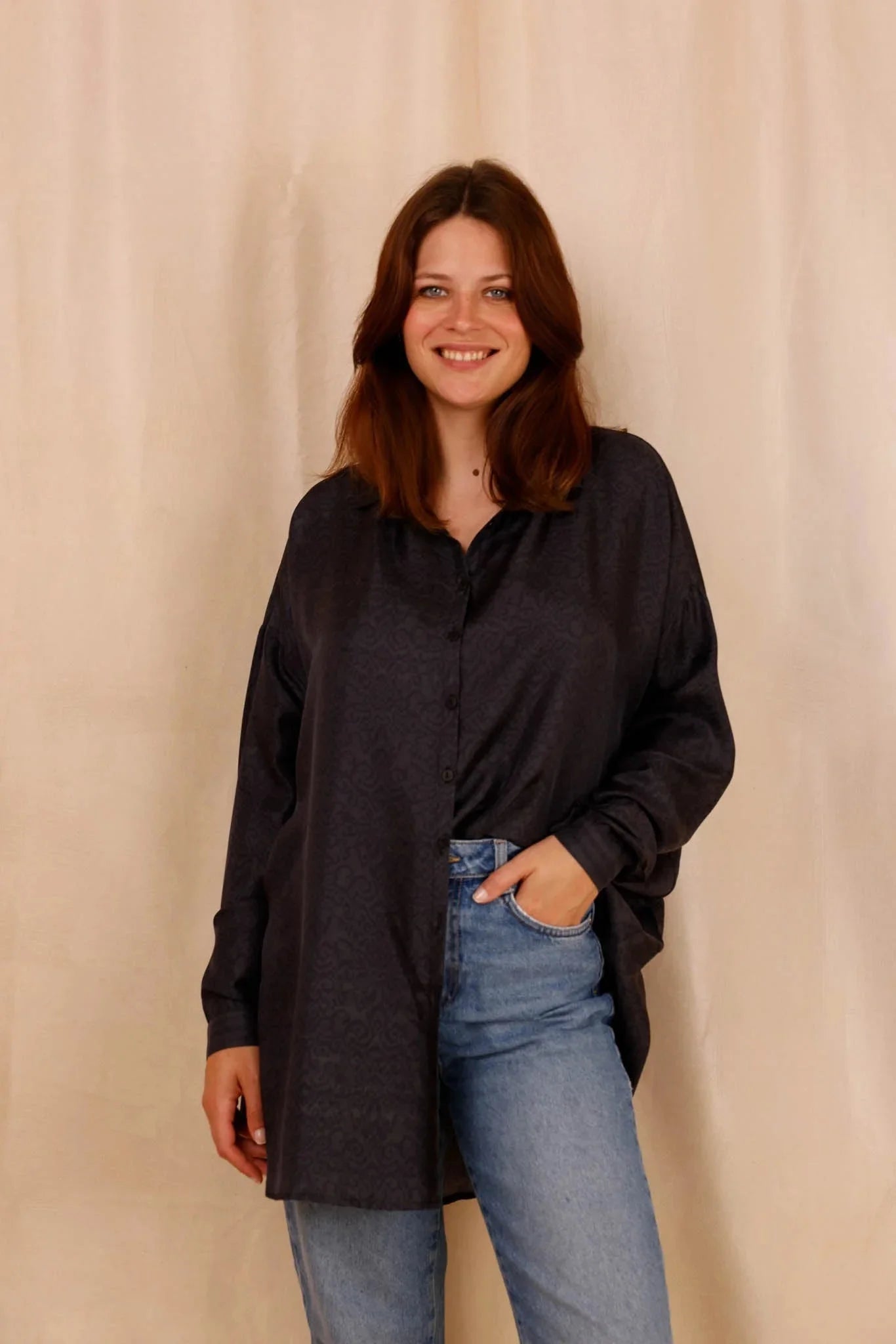 Chemise GIULIA Arasilk - Soie certifiée OEKO-TEX® - Hortence Paris