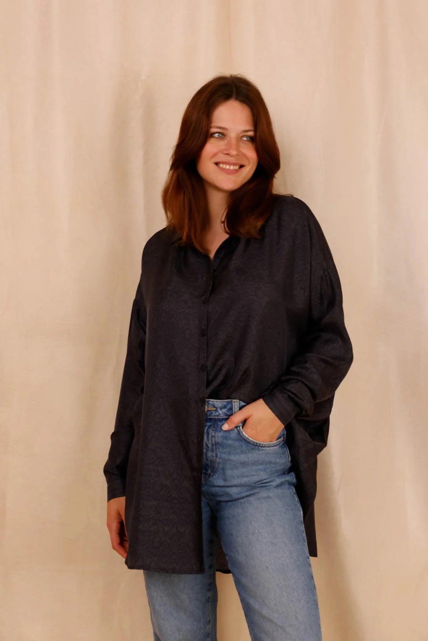 Chemise GIULIA Arasilk - Soie certifiée OEKO-TEX® - Hortence Paris