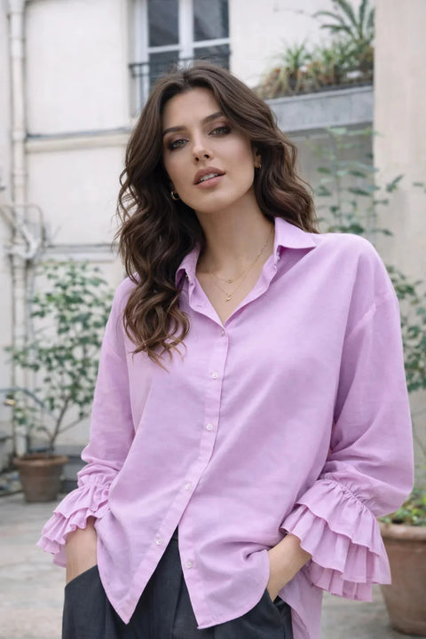 Chemise STELLA Parme - 100% coton