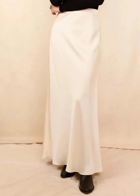 Mathéa Champagne Skirt - Silk