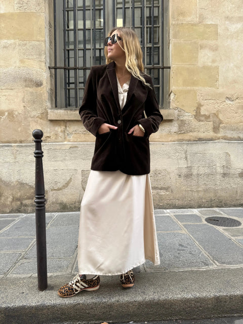 Mathéa Champagne Skirt - Silk