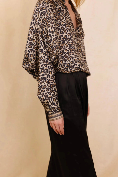 Pantalon ANGE - 100% Soie Blacksilk - HORTENCE