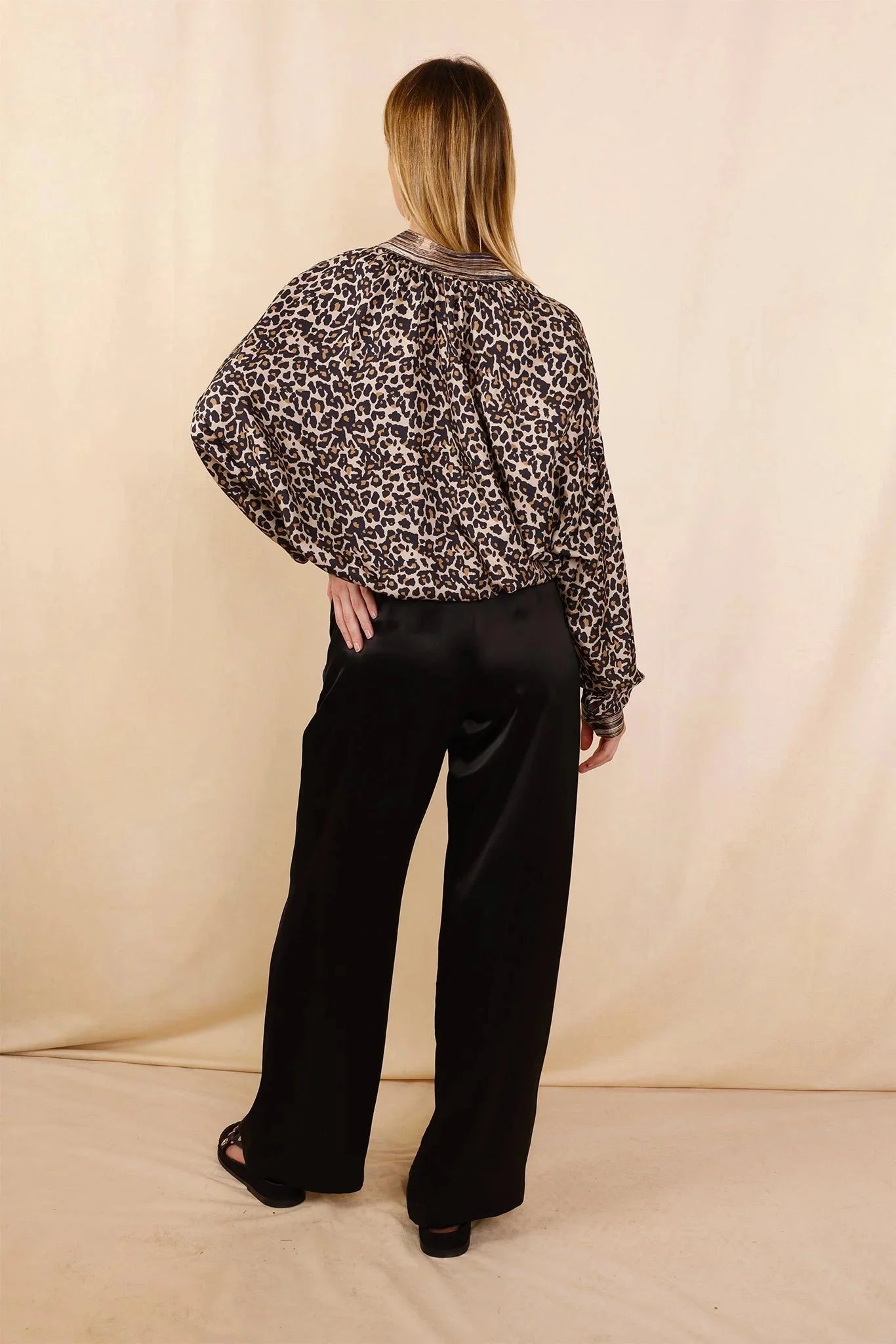 Pantalon ANGE Blacksilk - Soie certifiée OEKO-TEX® - Hortence Paris