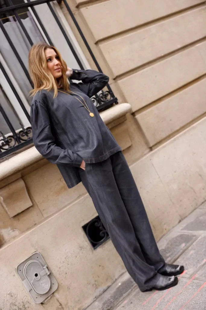 Pantalon ANGE Gris - Tencel