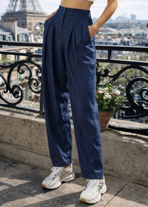 FELIX Blue Trousers - Tencel