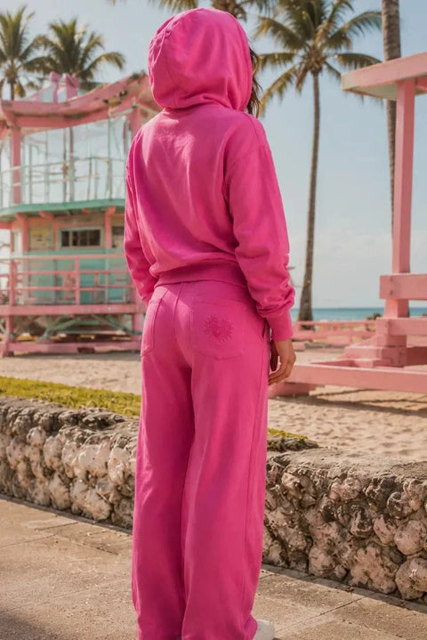 Pantalon Loungewear NOLA Fuchsia - Coton
