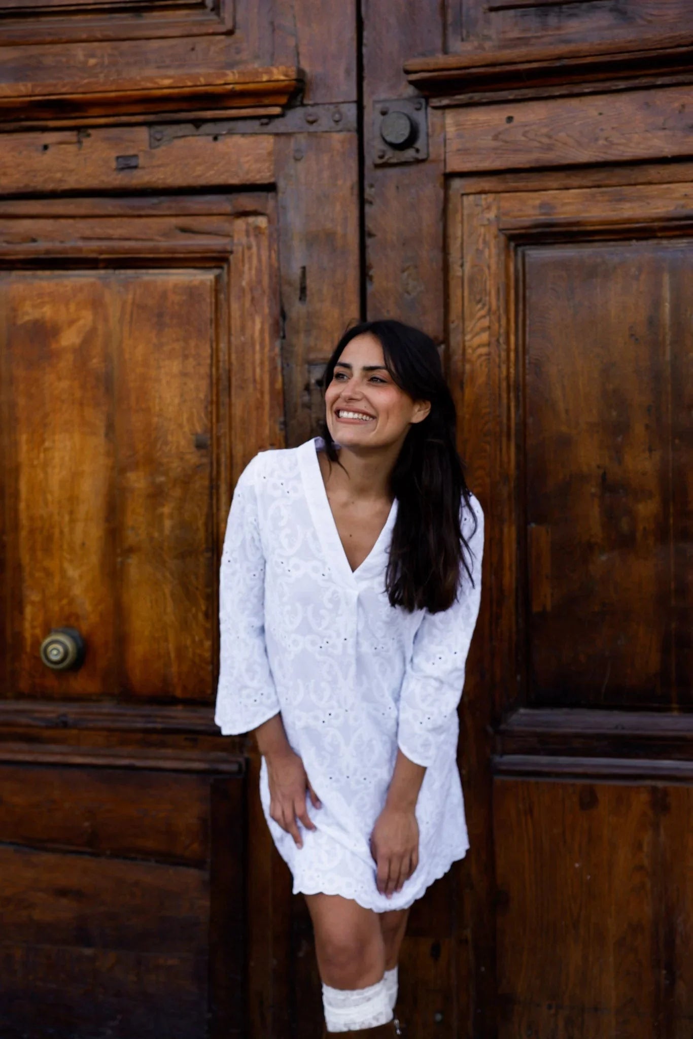 Robe Paola – Broderie Anglaise - Blanche 🆕