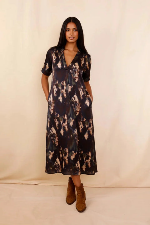 Robe TADASANA  Multicolore - Soie