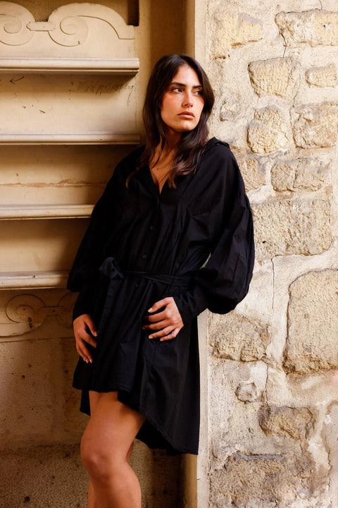 Robe VAHINA DRESS - Noire 🆕 - HORTENCE