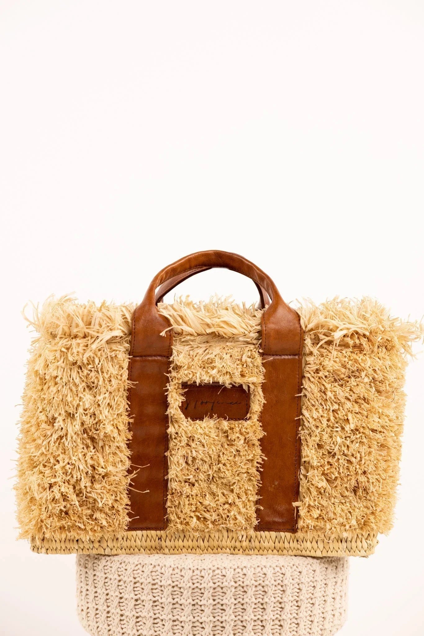 Sac ZOEY Chatain - Raphia