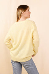 Pull VICTORIA jaune - Baby Alpaga & laine vierge - HORTENCE