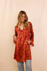 Robe PAOLA Rising - 100 % Soie - HORTENCE