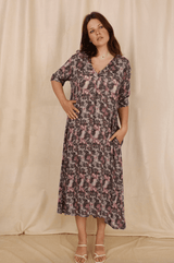 Robe TADASANA Lilleflow - 100% Crépon De Viscose - HORTENCE