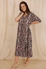 Robe TADASANA Lilleflow - 100% Crépon De Viscose - HORTENCE