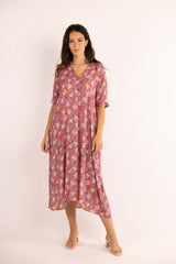 Robe TADASANA Lillepink - 100% Crépon De Viscose - Lillepink - HORTENCE