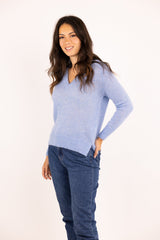 MARIE sweater - Baby Alpaca & virgin wool - Blue