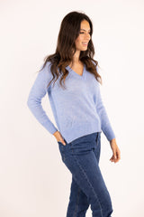 MARIE sweater - Baby Alpaca & virgin wool - Blue