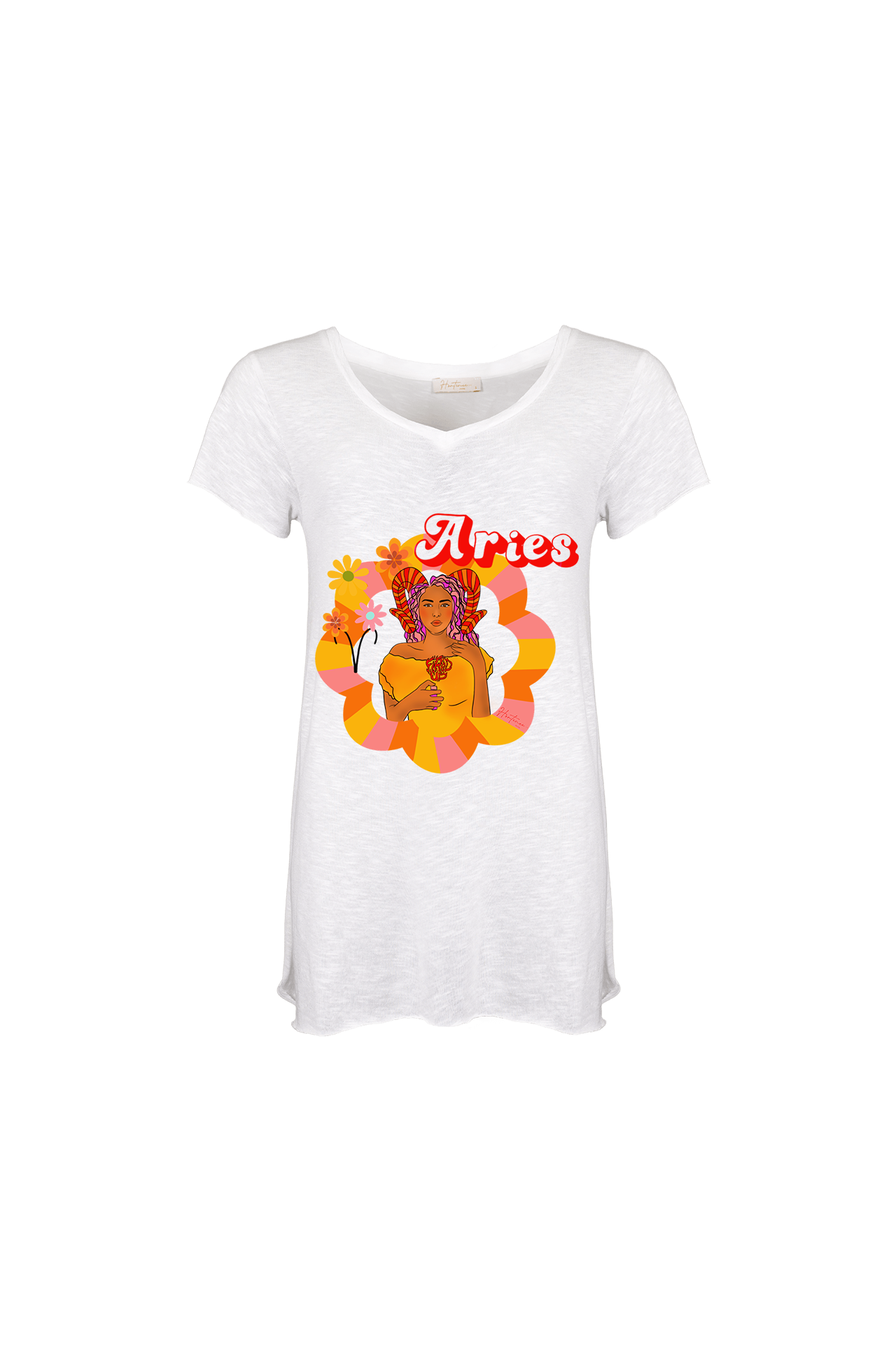 ASTRO T-Shirt - Flamed viscose & cotton